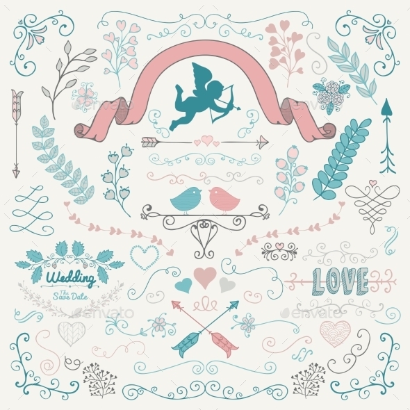 Rustic Flourish Design - Decorative Symbols Decorative