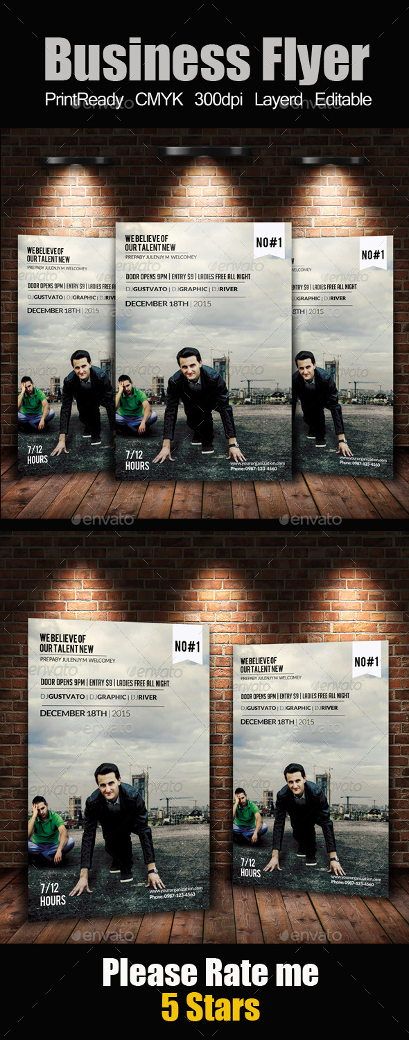 A4 Business Flyer Template - Corporate Flyers