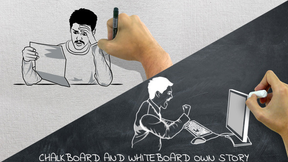 Chalkboard And Whiteboard - VideoHive 12211903