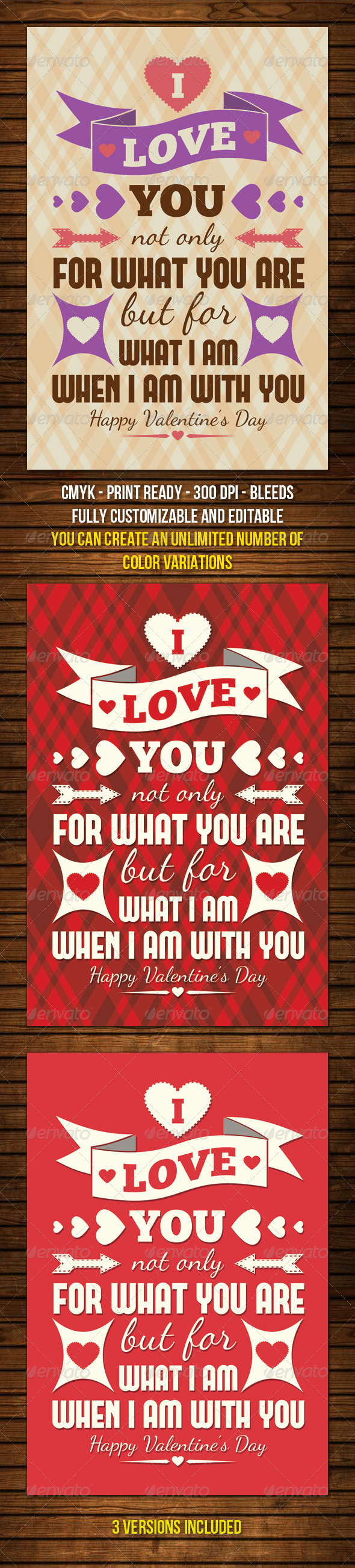Valentine's Day Cards v1 - Holiday Greeting Cards