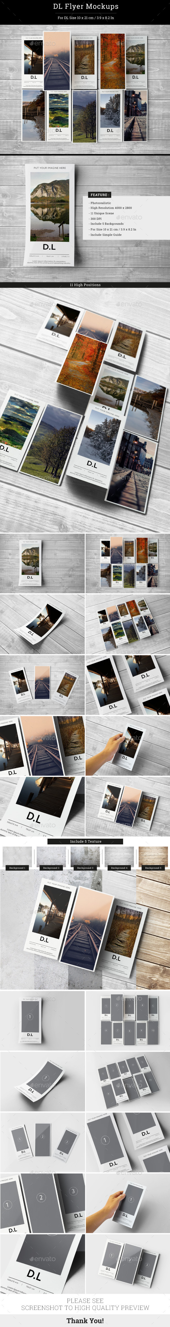 DL Flyer Mockups - Flyers Print