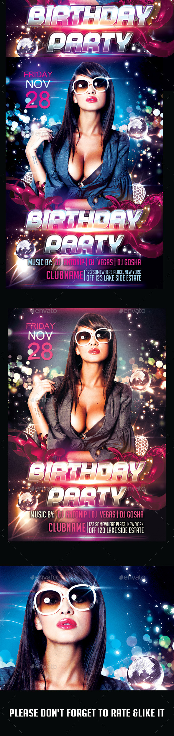 Birthday Party Flyer - Flyers Print Templates