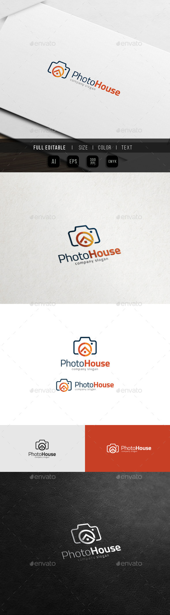 House of Camera - Photo Studio Logo - Buildings Logo Templates