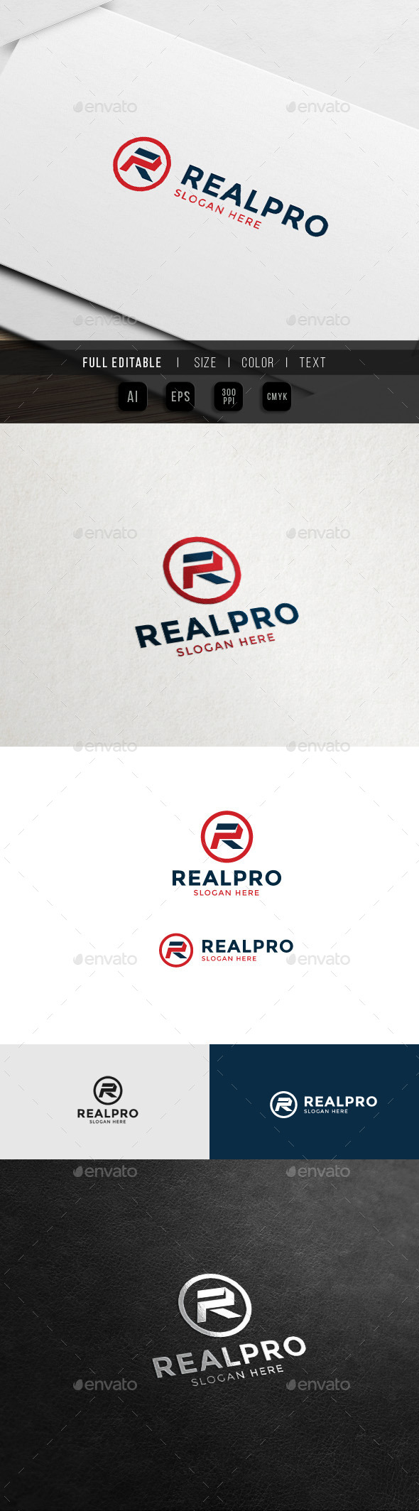 Real Estate - Property - R Logo - Letters Logo Templates