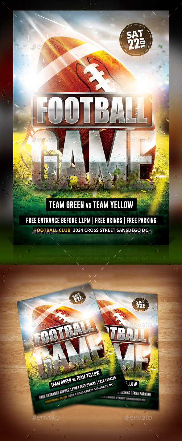 FootBall Game Flyer - Sports Events