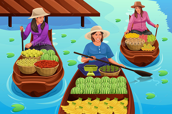 Woman Selling Fruit - Commercial / Shopping Conceptual