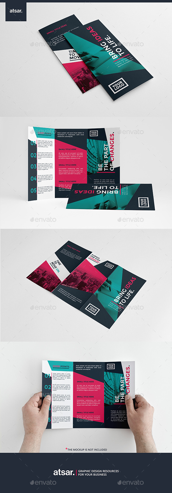 Colorful Modern Trifold - Corporate Brochures