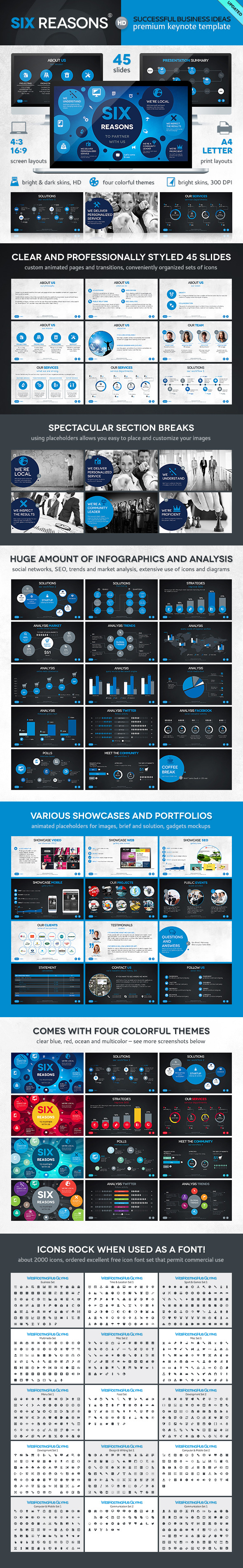 Six Keynote Template - Keynote Templates Presentation Templates