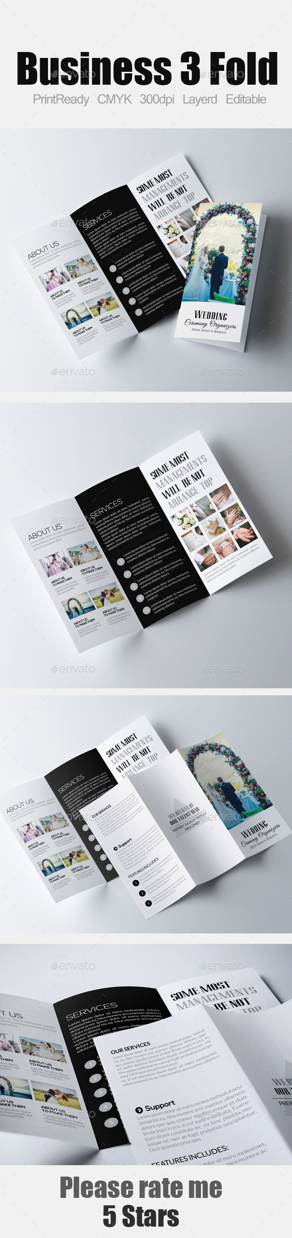 Wedding Business Tri Business Brochure - Corporate Brochures