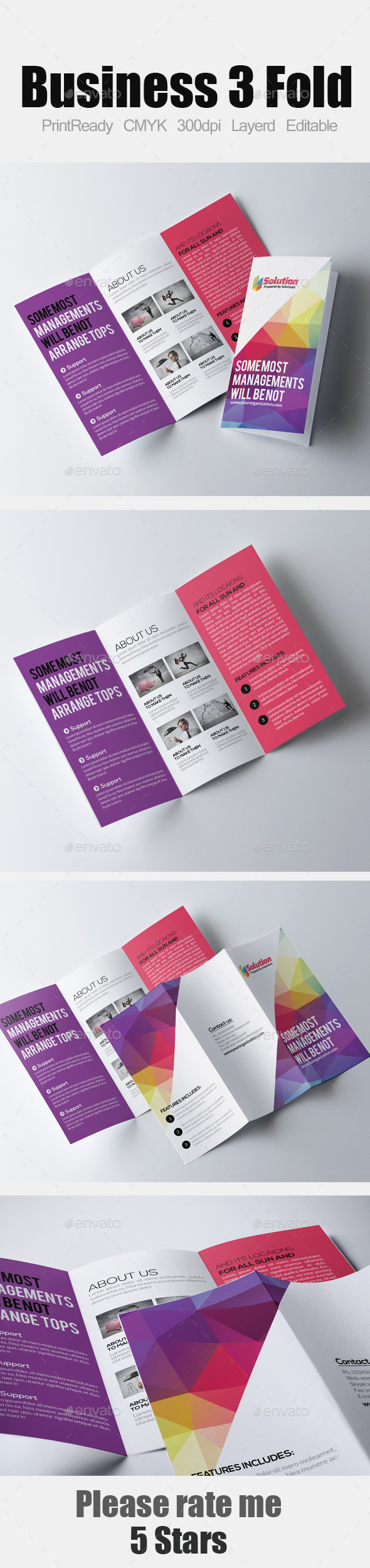 Tri Fold Business Brochure - Corporate Brochures