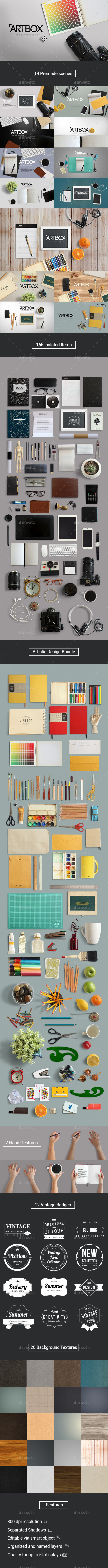 ArtBox - Artistic Mockup Kit - Hero Images Graphics