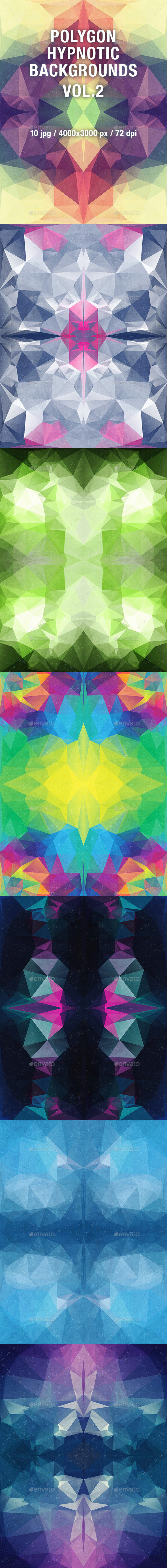Polygon Hypnotic Backgrounds Vol.2 - Abstract Backgrounds