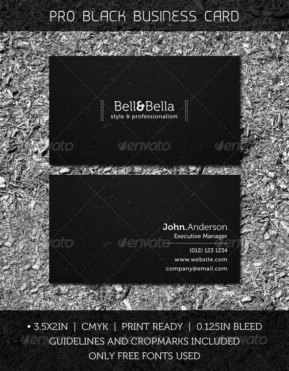 Pro Black Business Card - Creative Business Cards