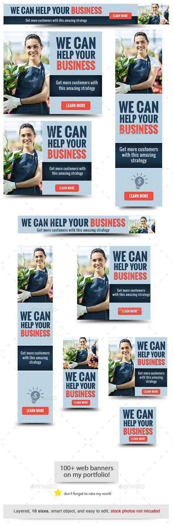 Corporate Web Banner Design Template 66 - Banners & Ads Web Elements