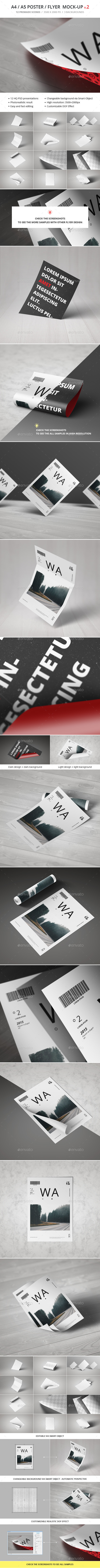 A4 Poster / Flyer Mockup - Flyers Print
