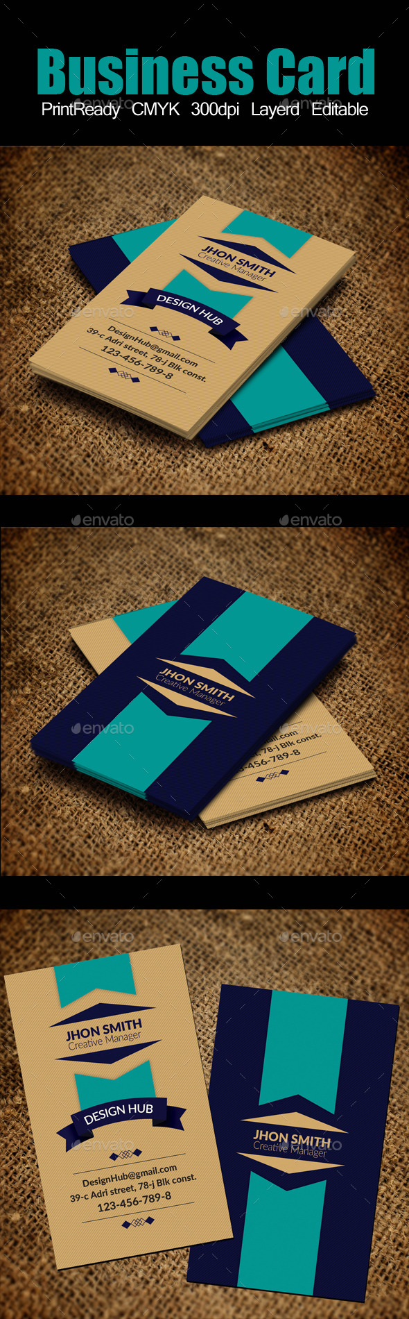 Vertical Retro Vintage Business Card Template - Retro/Vintage Business Cards