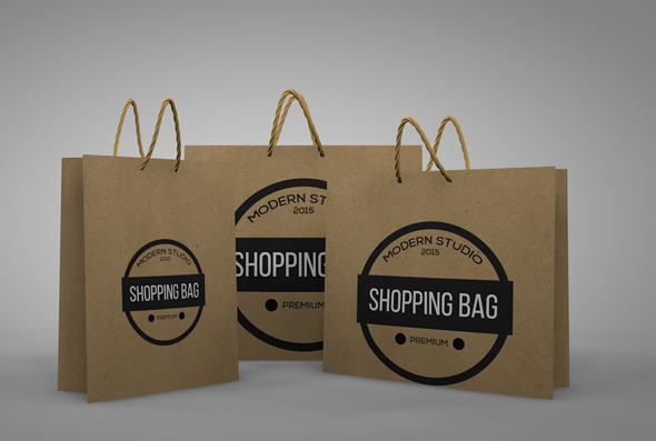 Paper Shopping Bags - 3Docean 11388908