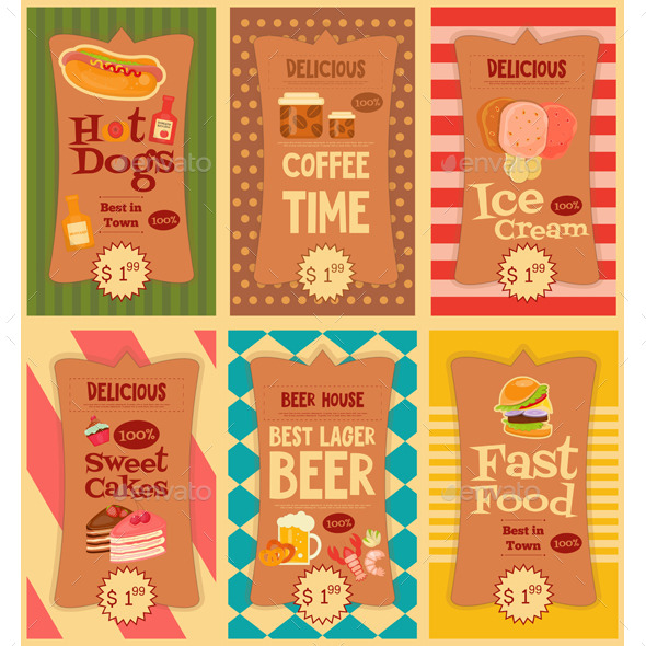 Fast Food Stickers Collection - Food Objects