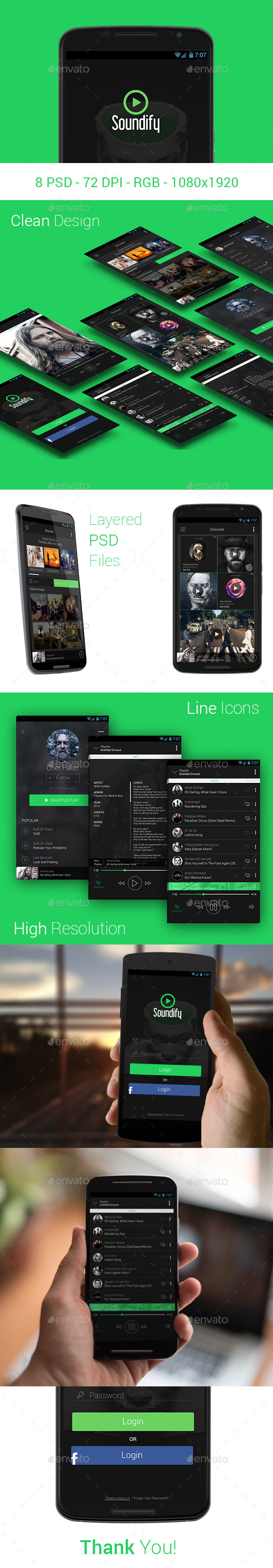 Soundify Mobile Music App Design Soundify Mobile Music App Design