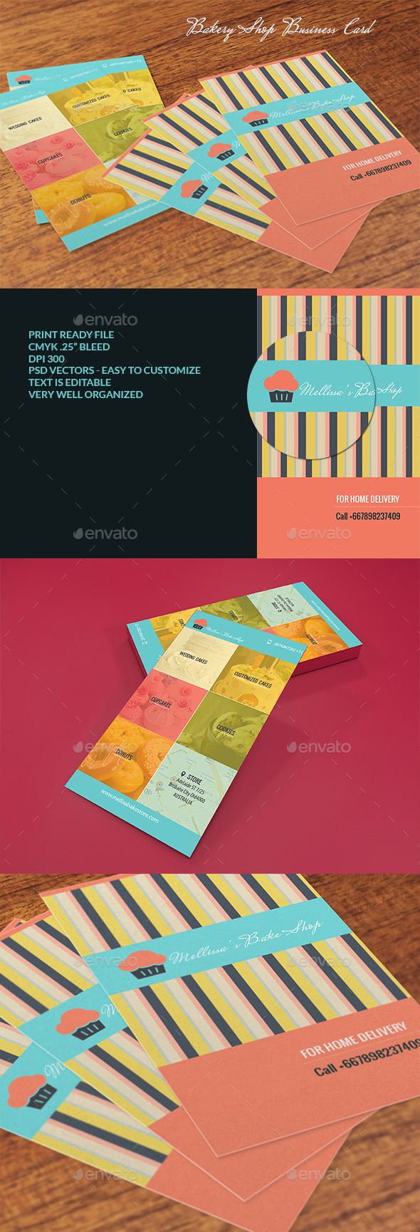 Bakery Shop Business Card Bakery Shop Business Card