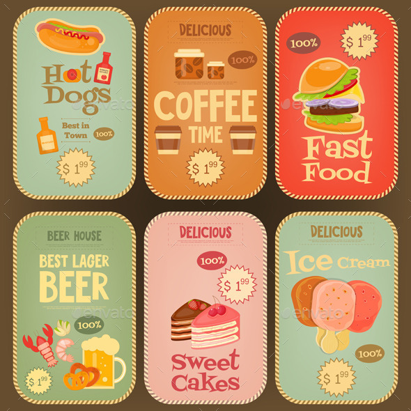 Food Stickers Collection - Food Objects