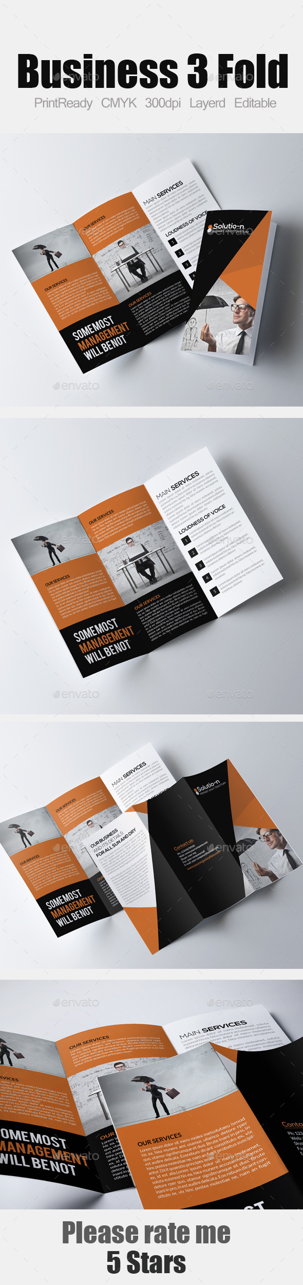 Tri Fold Business Brochure - Corporate Brochures
