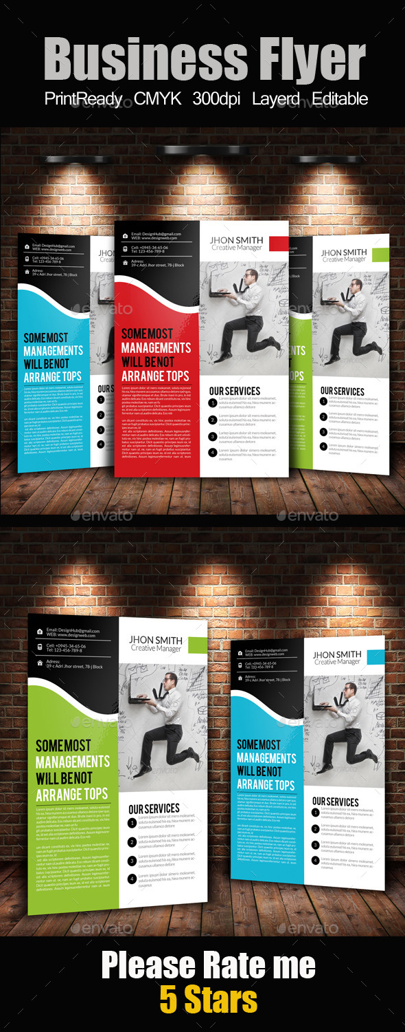 A4 Business Flyer Template - Corporate Flyers