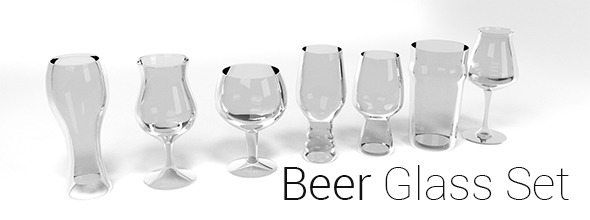 Beer Glass Pack - 3Docean 12319048