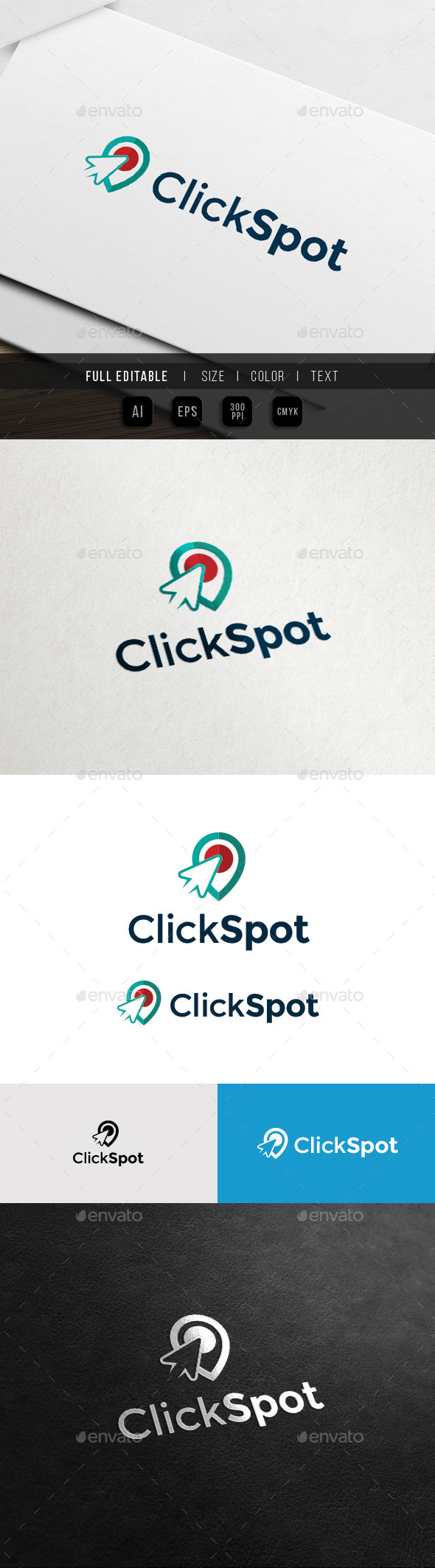 Click Spot - Store Locator - Finder Map Logo - Symbols Logo Templates