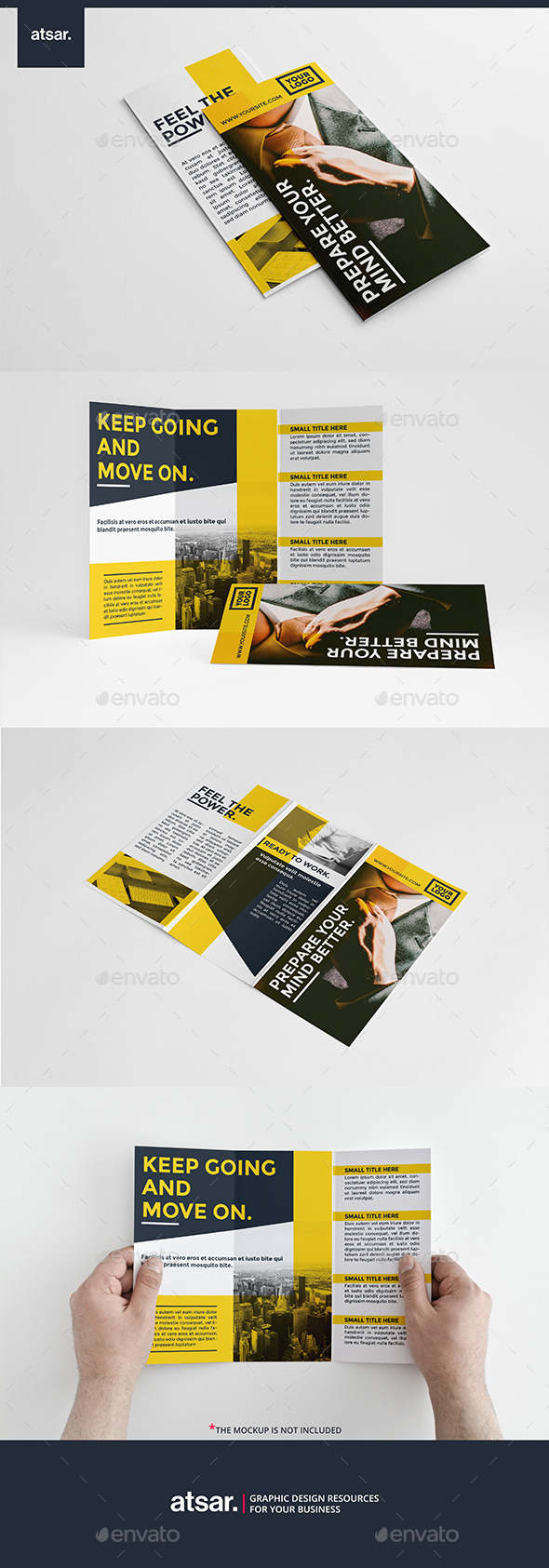 Business Yellow Trifold - Corporate Brochures