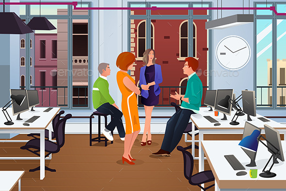 Informal Business Meeting in the Office - Business Conceptual