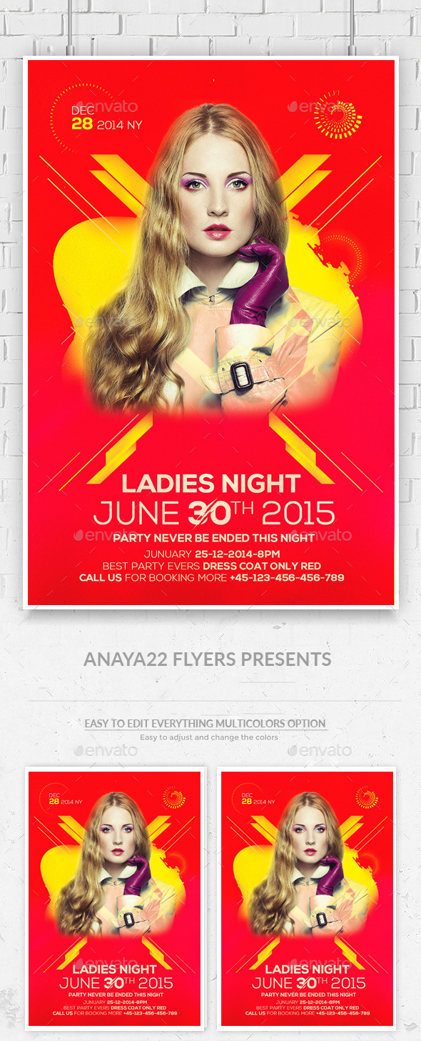Guest DJ Night Flyer - Clubs & Parties Events