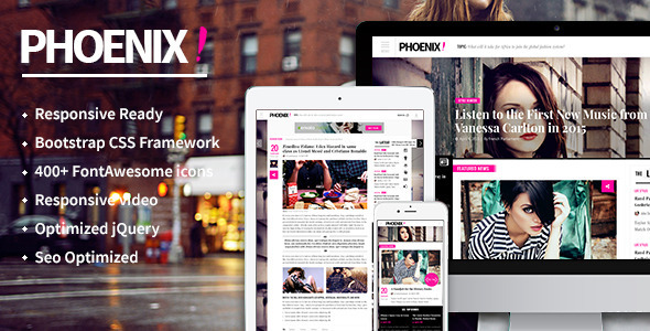 Phoenix HTML5 magazine - ThemeForest 12320572