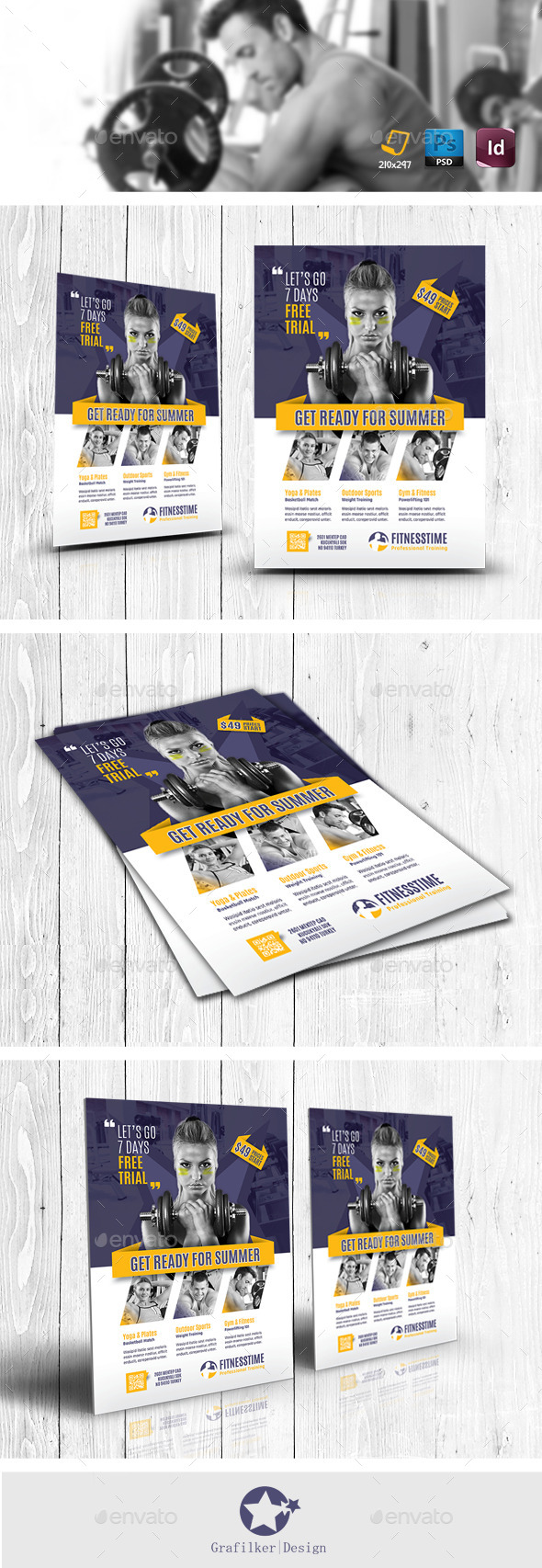 Fitness Time Flyer Templates - Corporate Flyers