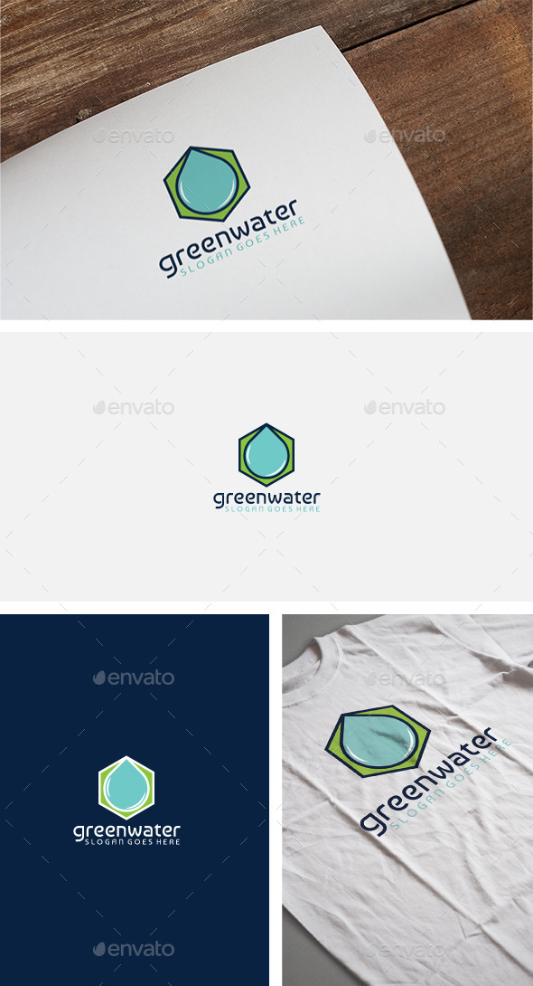 Green Water Logo - Nature Logo Templates