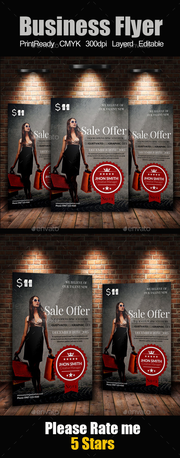 Big Sale Offer Flyer Template - Corporate Flyers