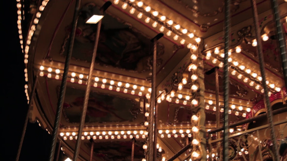 Spinning Carousel Detail, Stock Footage | VideoHive