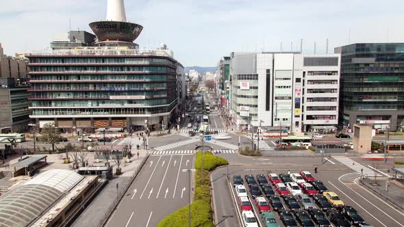 Kyoto Crosswalks Site By Railway Station Timelapse alt
