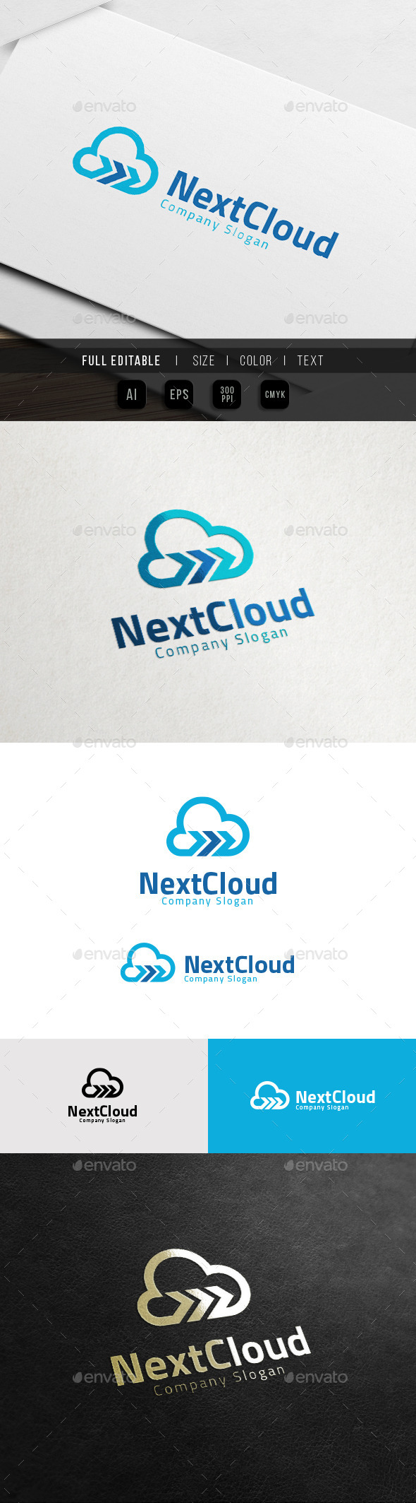 Cloud Forward - Data Share Logo - Objects Logo Templates