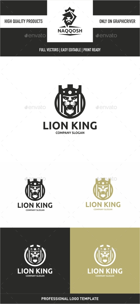 Lion King - Animals Logo Templates