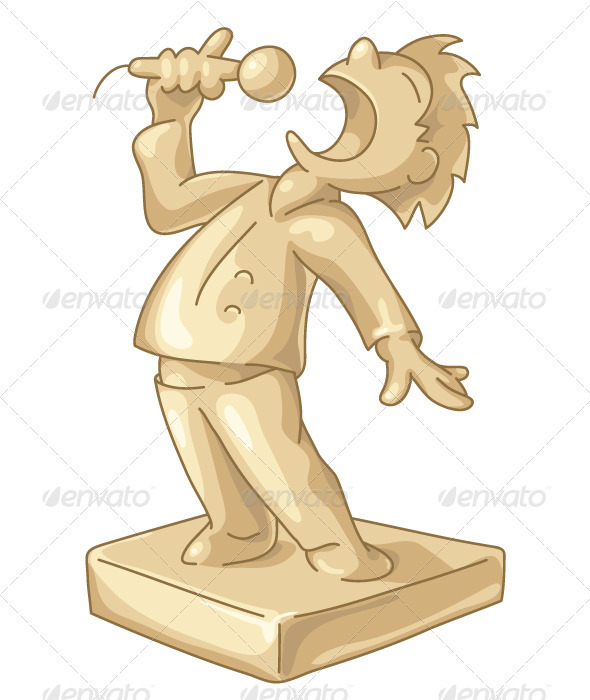 Golden Statuette of the Best Singer