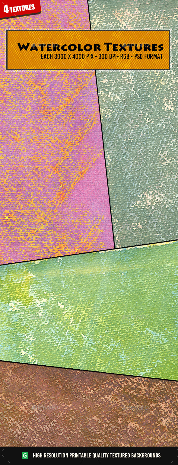 Watercolor Texture Pack 29 Watercolor Texture Pack 29