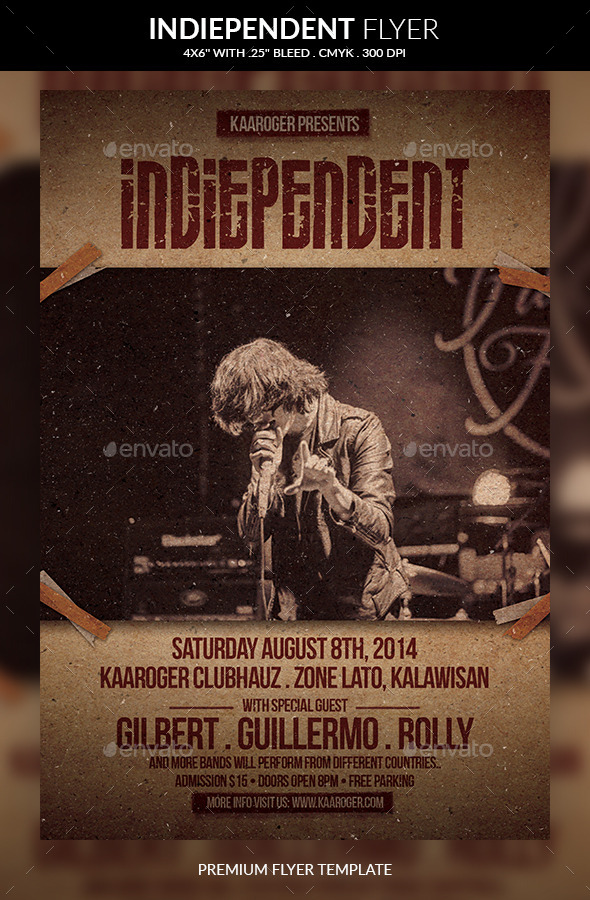 Indiependent Flyer - Concerts Events