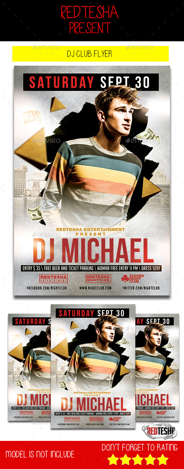 DJ Club Flyer - Clubs & Parties Events