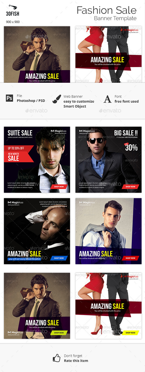 Fashion Sale Banner - Banners & Ads Web Elements