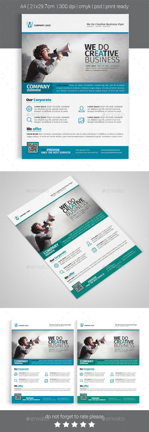 A4 Corporate Business Flyer Template Vol 05 - Corporate Flyers