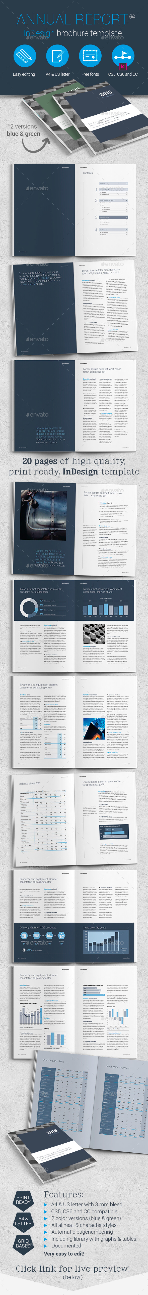 Annual Report Template Brochure - Brochures Print Templates