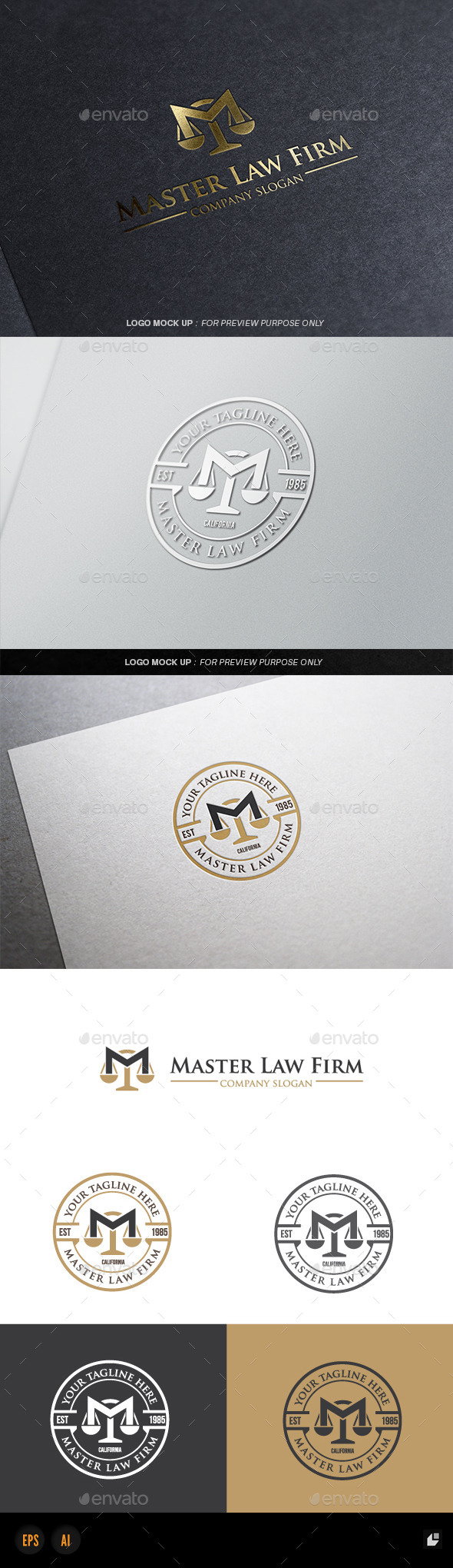 Law Firm V3 - Crests Logo Templates