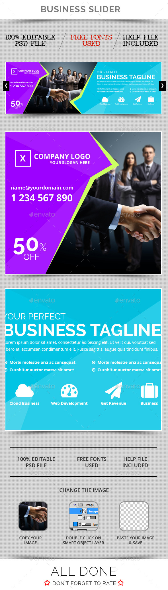 Business Slider V26 - Sliders & Features Web Elements
