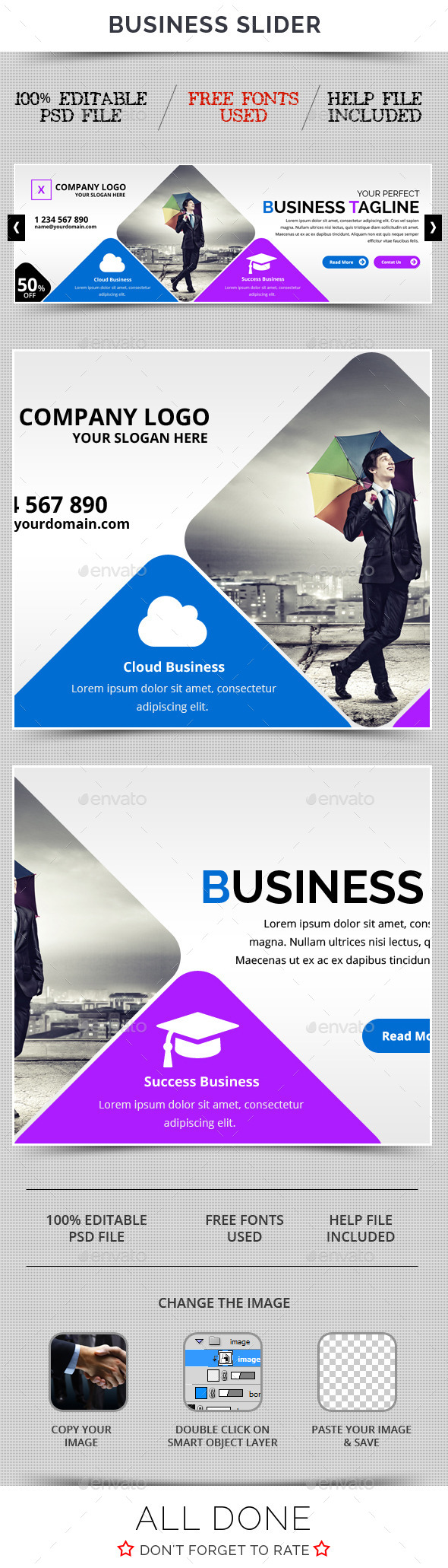 Business Slider V27 - Sliders & Features Web Elements